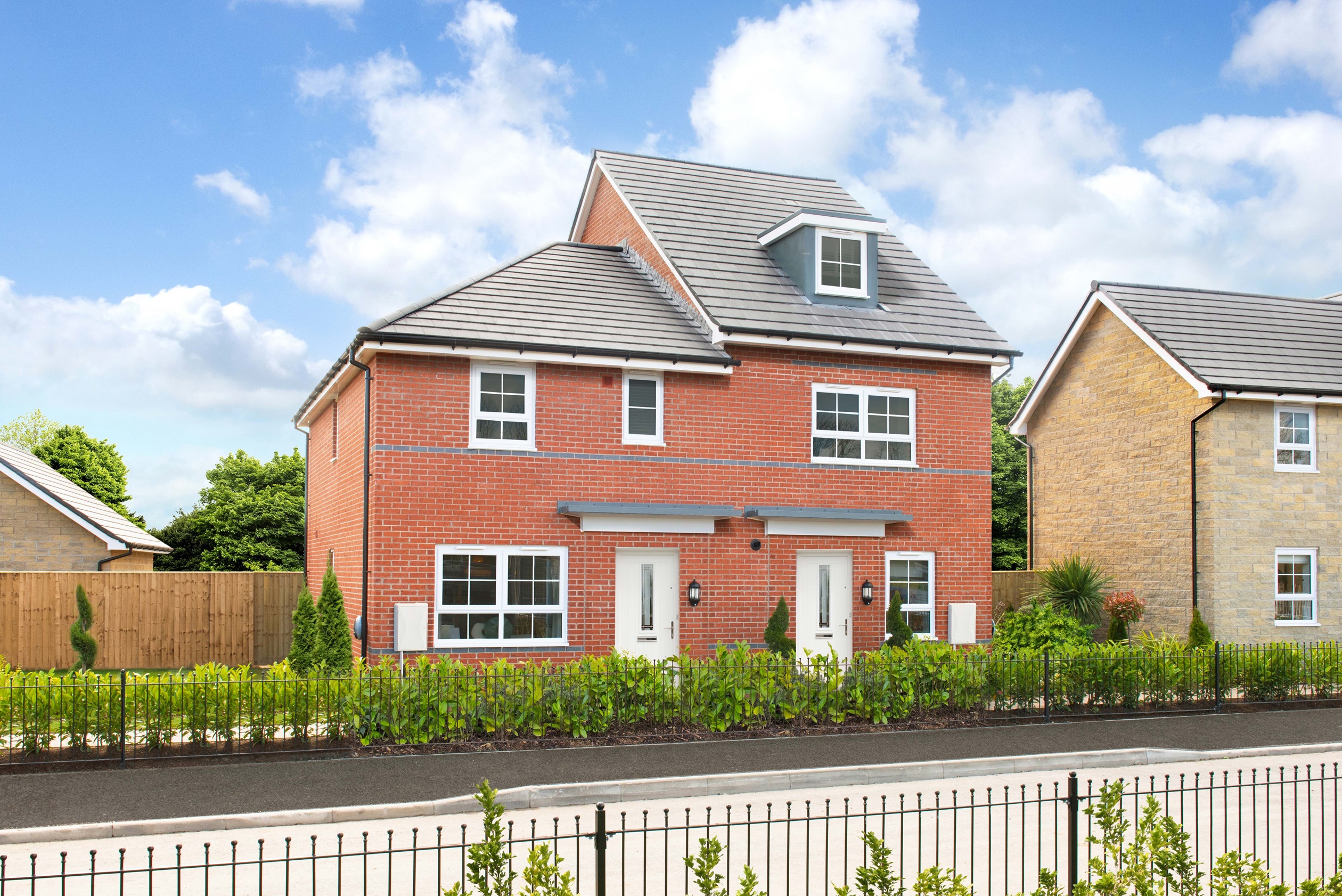 External image of the Ellerton and Kingsley show homes